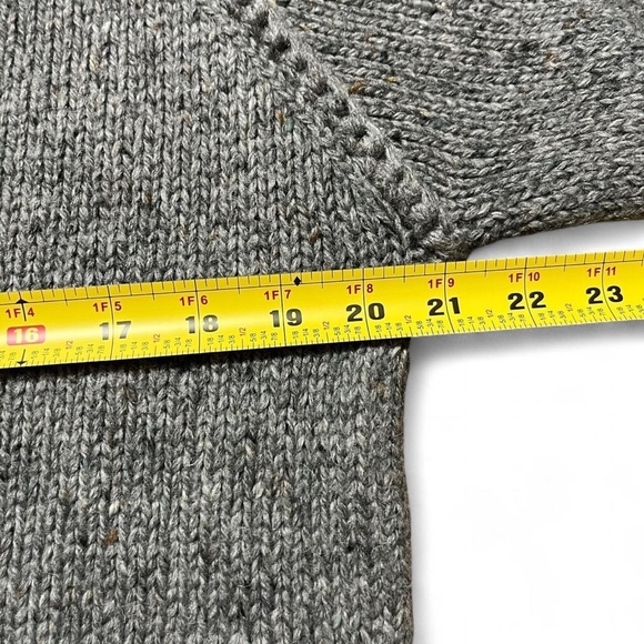 Vintage Sears Men’s Sportswear Grey Wool Blend Crewneck Sweater Classic Pullover - Picture 7 of 8